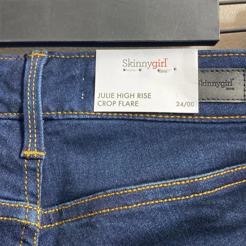 SkinnyGirl Julie High Rise Crop Flare Jeans Size 24/00 Sophisticated - Picture 5 of 6